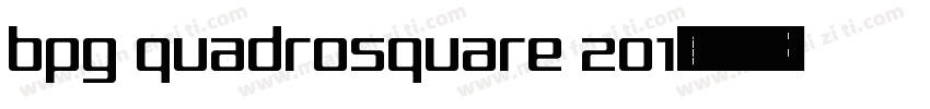 bpg quadrosquare 201字体转换